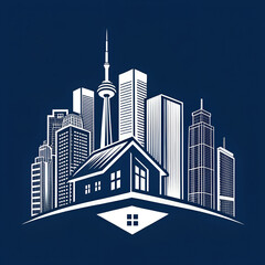 Fototapeta premium abstract city skyline