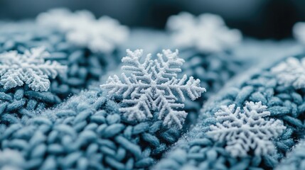 Obraz premium Frozen blue rice balls with snowflake, close-up. Possible use stock photo