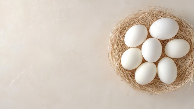 Artful composition highlights elegantly designed Thai Easter eggs, nestled within a khantoke tray, inviting festive spirit and minimalism.