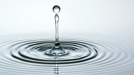 Water drop ripple effect studio photography minimalist close-up nature's beauty