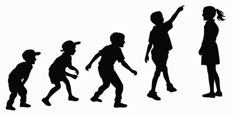 silhouette of people