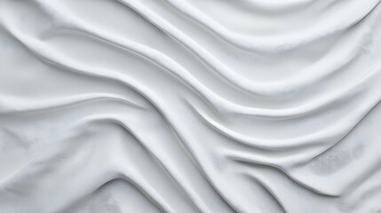 White Fabric Texture With Draped Folds