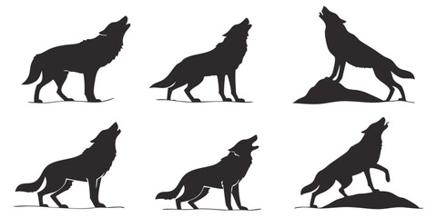 wolf silhouettes