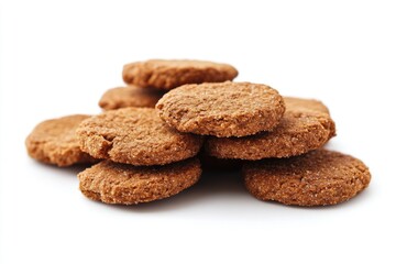 Crispy Ginger Treats on Bright Background: A Healthy Snack with Organic Spice Goodness