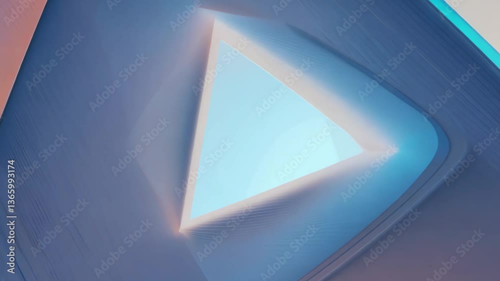 Aufkleber a triangle is shown in a blue and white color scheme. the triangle is in the middle of the image