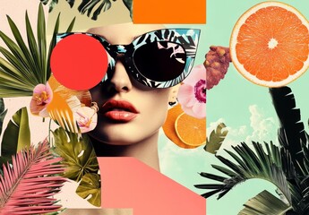 Trendsetting design showcasing unique paper collage techniques for summer.