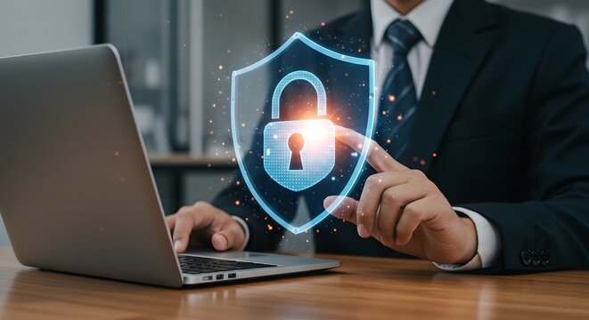 Cybersecurity and Data Protection, Advanced Digital Security Solutions, Safeguarding Business Information, The Future of Online Privacy, Secure Authentication Technology.
