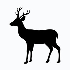 Obraz premium deer silhouette vector ,deer silhouette