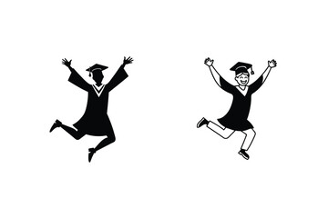 Joyful Graduates Celebrating Achievement Graduation Day Success