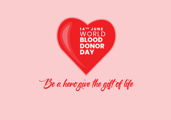 Give blood be a hero vector illustration
