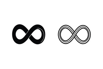 Infinity Symbols Variations, Designs, Endless Loop, Continuous, Icon