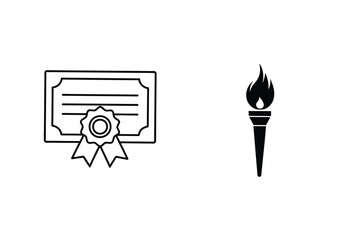 Achievement, Certificate, Diploma, Award, Recognition, Success, Torch, Knowledge, Education, Illumine