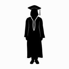 Graduate silhouette ,  Graduate vector