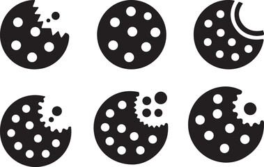 Bite-Sized Cookies: A Series of Delicious Icons