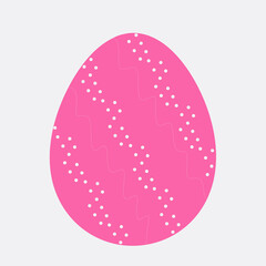 bright easter egg with patterns and dots