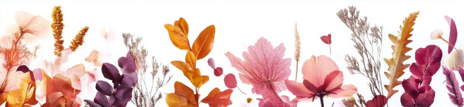 In a Dutch-inspired letter building, flower, branches, and blossom elements spell out "bedankt," meaning thank you, amidst a white, isolated background.