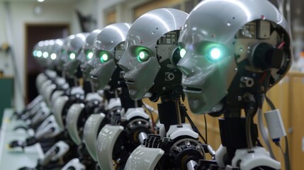 Fototapeta premium Lab robotics automating repetitive tasks