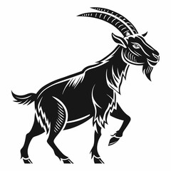 goat silhouette icon vector