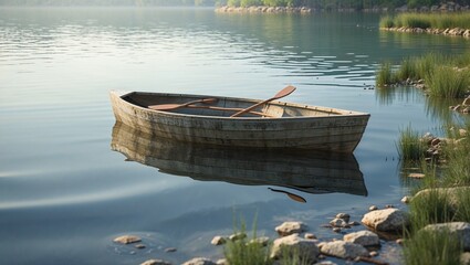 boat on the lake