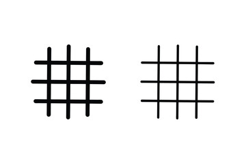 Grids, Lines, Patterns, Geometric, Shapes, Design, Simple, Black, White, Illustrations