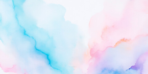 Fototapeta premium Ethereal Abstract Watercolor Wash Background in Soft Pastel Hues