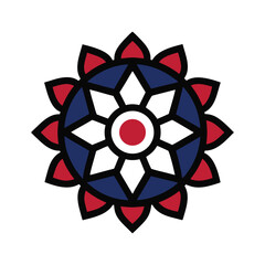 simple mandala vector art design