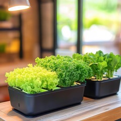 Botanical image of cultivated plants thriving in a greenhouse environment.