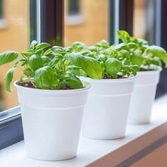 Botanical image of cultivated plants thriving in a greenhouse environment.