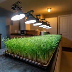 Botanical image of cultivated plants thriving in a greenhouse environment.
