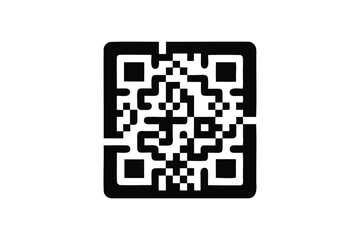 QR code icon vector