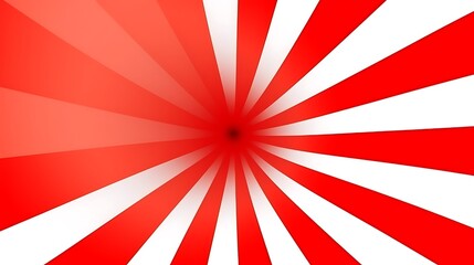 Fototapeta premium Red and white radiating sunburst design background