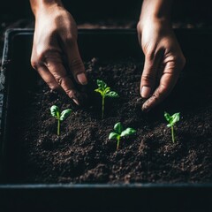 planting a plant