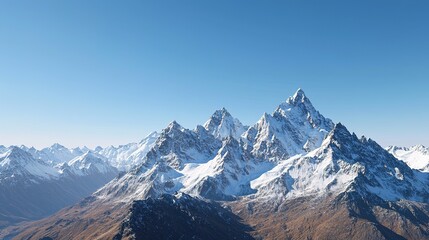 Fototapeta premium Epic adventure at mount everest nepal stunning snow-capped peaks in clear skies