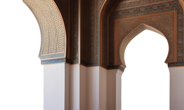 Arched wall, arches with columns