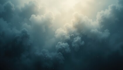 Fototapeta premium Dramatic cloud formation overhead atmospheric landscape nature scene mystical environment wide angle view tranquility concept for art and photography