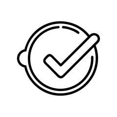 Creative Check Mark Icon for Business Presentations and Reports