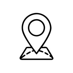 Explore the World with Map Pin Icon, Navigation Symbol for Travel Apps and Websites
