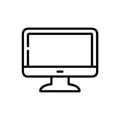 Digital Display Technology Icon for Computer Screen Monitor Graphic Design