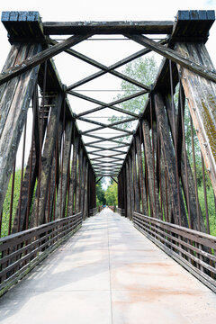 Railroad Bridge Park on the Olympic Peninsula, WA