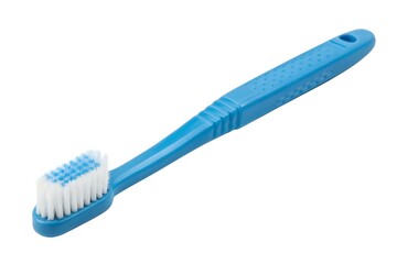 Blue Toothbrush on Black Background