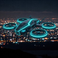 traffic lights at night