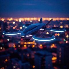 ufo flying in the sky