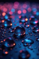 Abstract Colorful Spheres on a Dark Surface Illuminated by Soft, Diffused Lighting
