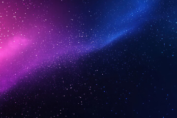 Abstract Nebula Background with Pink and Blue Lights and Stars for Graphic Design