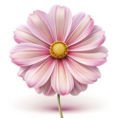 Obraz premium A beautiful pink flower with a yellow center