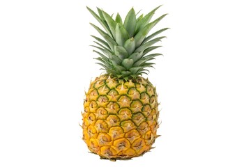 Fresh Pineapple on Black Background