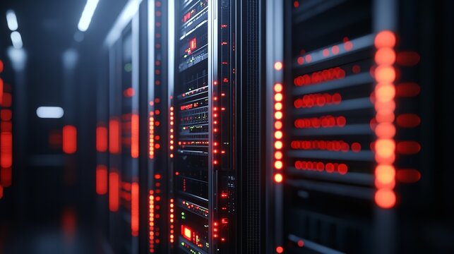 Industrial steel container holds ASIC bitcoin mining equipment in datacenter setting. Concept Datacenter, ASIC Miners, Industrial Steel Container, Bitcoin Mining, Technology .