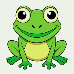 green frog cartoon