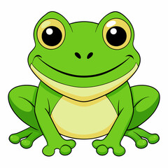 green frog cartoon