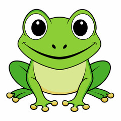 green frog cartoon